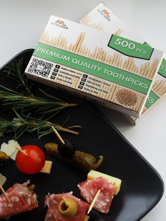 1000 Pcs Bamboo Toothpicks - Double Pointed Wooden Picks - For Personal Hygiene, - Picture 2 of 10